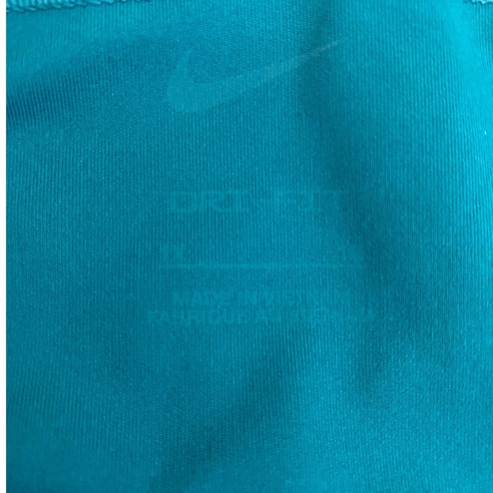 NWOT Nike Teal Leggings with Lime Swoosh Accent - Picture 6 of 12